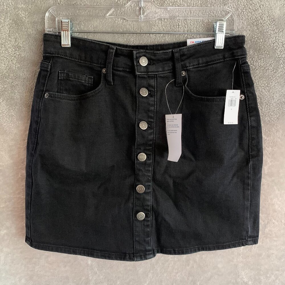 Old Navy Women's Denim Skirt Button Front